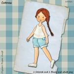 Digital Stamp Cuteness Girl